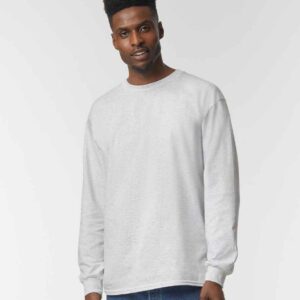 Gildan Ultra Cotton™ Long Sleeve T-Shirt | Ash