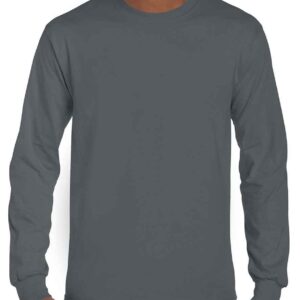 Gildan Ultra Cotton™ Long Sleeve T-Shirt | Charcoal