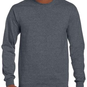 Gildan Ultra Cotton™ Long Sleeve T-Shirt | Dark Heather