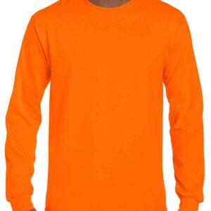 Gildan Ultra Cotton™ Long Sleeve T-Shirt | S Orange
