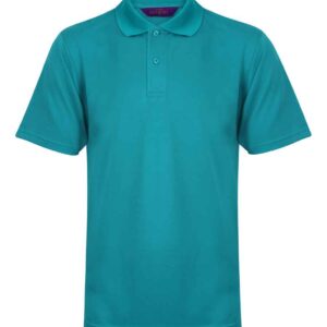 Henbury Coolplus® Wicking Piqué Polo Shirt | Bright Jade