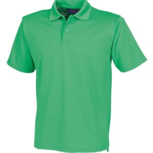 Henbury Coolplus® Wicking Piqué Polo Shirt | Kelly Green