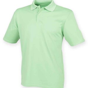 Henbury Coolplus® Wicking Piqué Polo Shirt | Lime Green