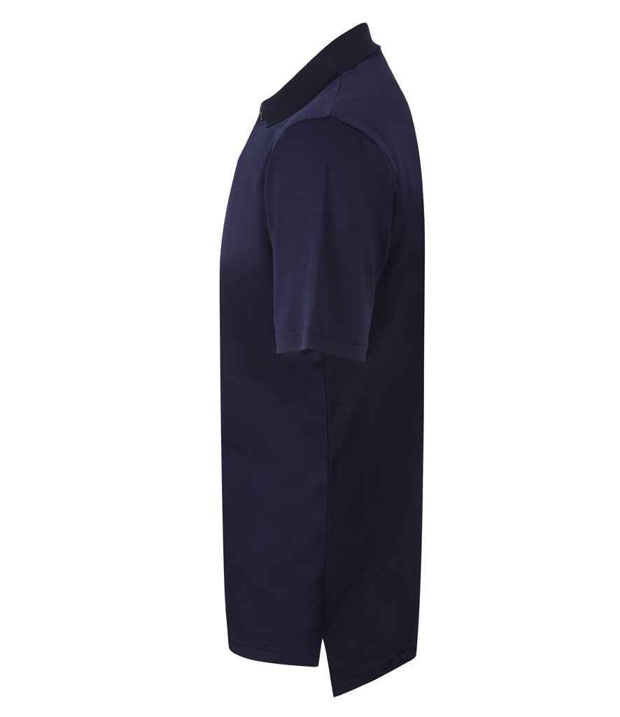 Henbury Coolplus® Wicking Piqué Polo Shirt | Navy - Image 3