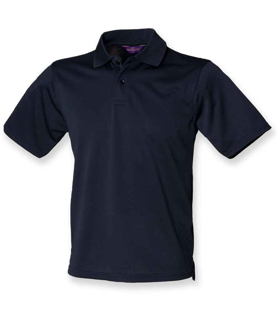Henbury Coolplus® Wicking Piqué Polo Shirt | Oxford Navy