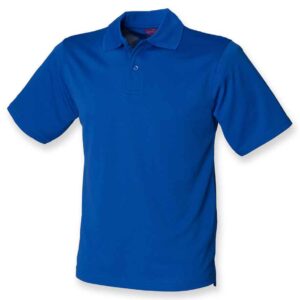 Henbury Coolplus® Wicking Piqué Polo Shirt | Royal Blue