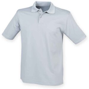 Henbury Coolplus® Wicking Piqué Polo Shirt | Silver