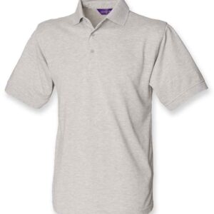 Henbury Heavy Poly/Cotton Piqué Polo Shirt | Heather Grey
