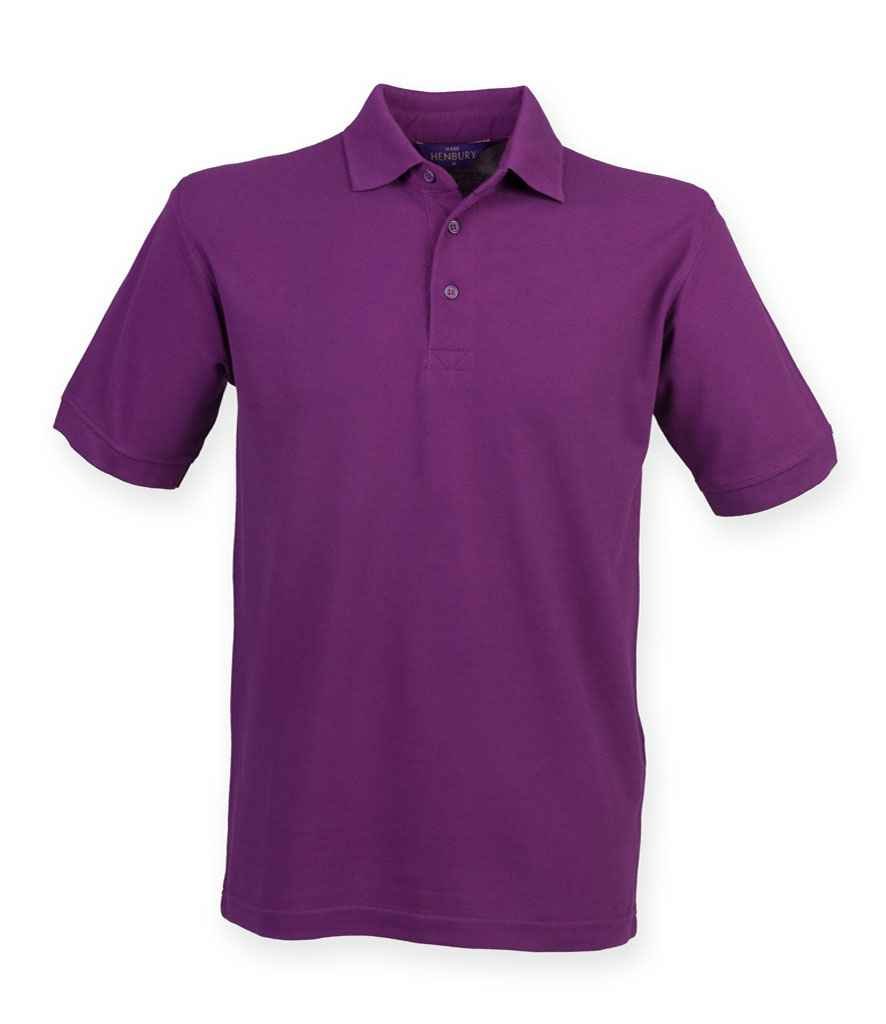Henbury Heavy Poly/Cotton Piqué Polo Shirt | Magenta