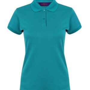 Henbury Ladies Coolplus® Wicking Piqué Polo Shirt | Bright Jade