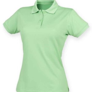 Henbury Ladies Coolplus® Wicking Piqué Polo Shirt | Lime Green