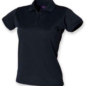 Henbury Ladies Coolplus® Wicking Piqué Polo Shirt | Navy