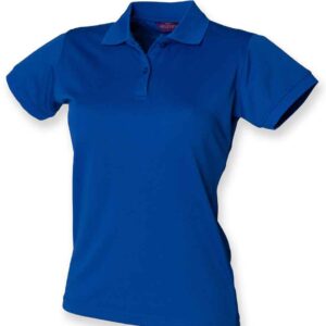 Henbury Ladies Coolplus® Wicking Piqué Polo Shirt | Royal Blue