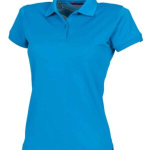 Henbury Ladies Coolplus® Wicking Piqué Polo Shirt | Sapphire Blue