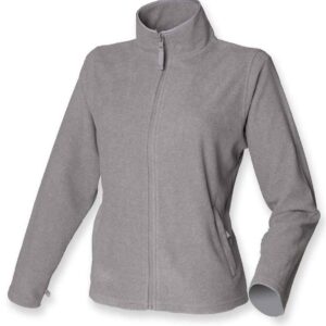 Henbury Ladies Micro Fleece Jacket | Heather Grey