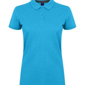 Henbury Ladies Modern Fit Cotton Piqué Polo Shirt | Sapphire Blue