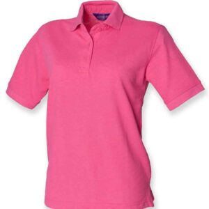 Henbury Ladies Poly/Cotton Piqué Polo Shirt | Fuchsia