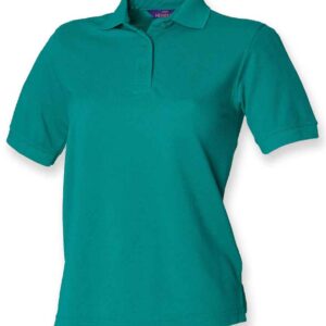 Henbury Ladies Poly/Cotton Piqué Polo Shirt | Jade