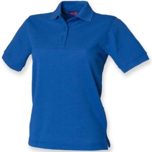 Henbury Ladies Poly/Cotton Piqué Polo Shirt | Royal Blue