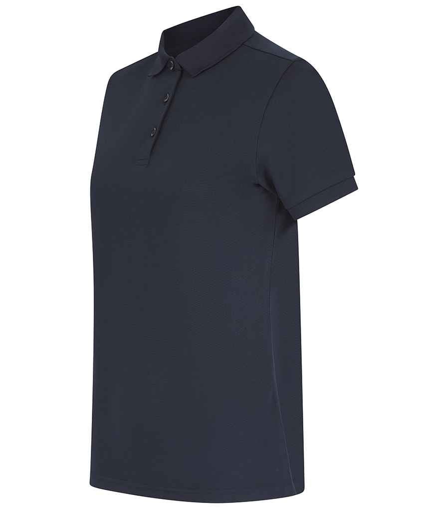 Henbury Ladies Recycled Polyester Polo Shirt | Navy - Image 4