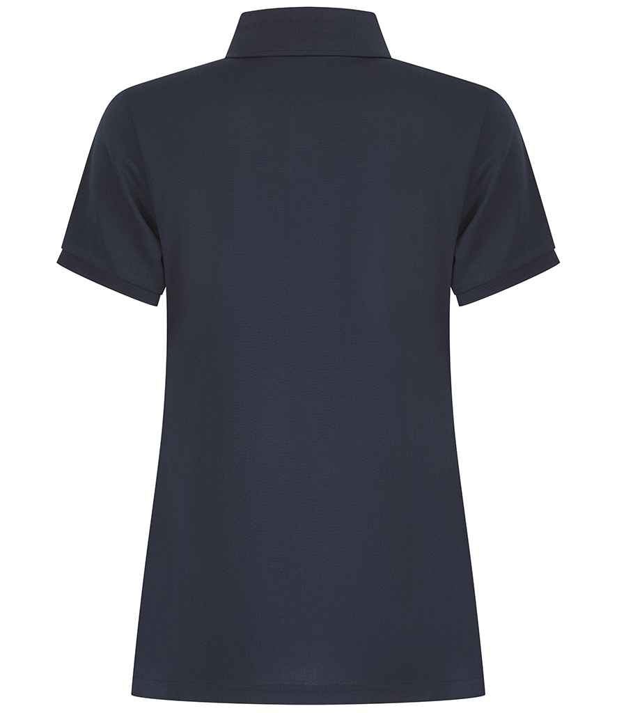 Henbury Ladies Recycled Polyester Polo Shirt | Navy - Image 2