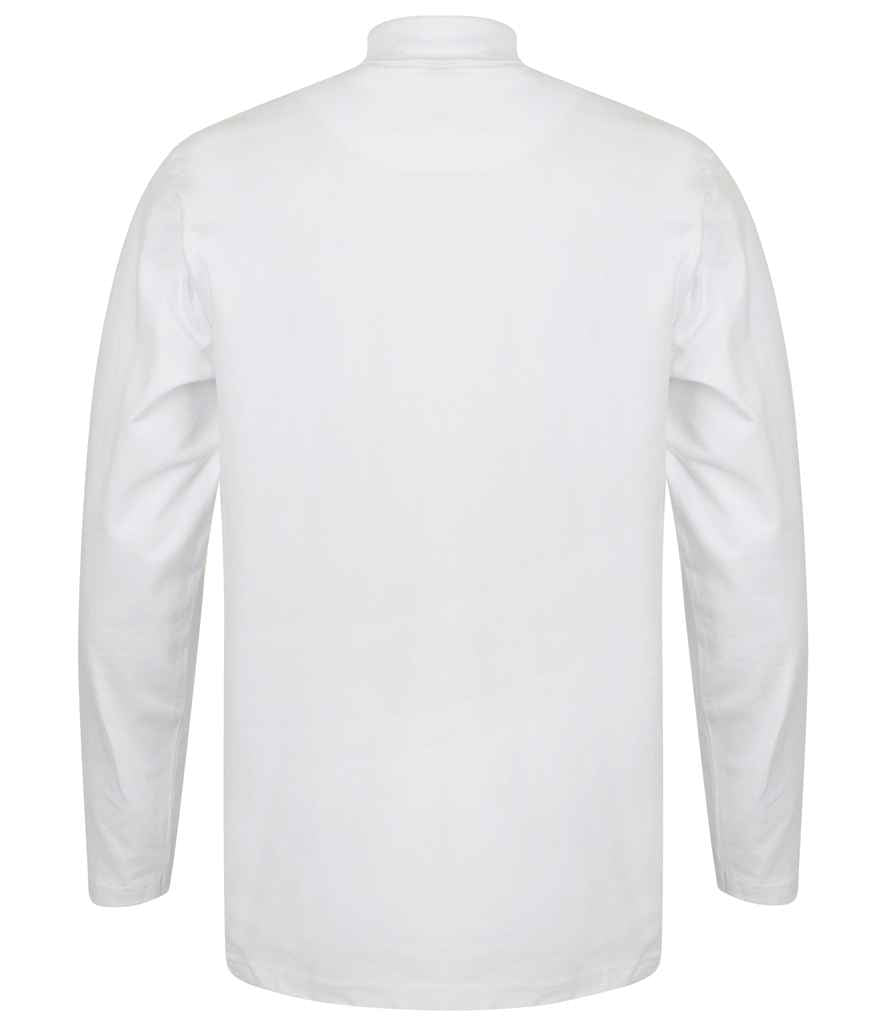 Henbury Long Sleeve Roll Neck Top | White - Image 2