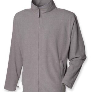 Henbury Micro Fleece Jacket | Heather Grey