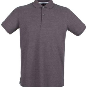Henbury Modern Fit Cotton Piqué Polo Shirt | Charcoal
