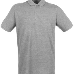 Henbury Modern Fit Cotton Piqué Polo Shirt | Heather Grey