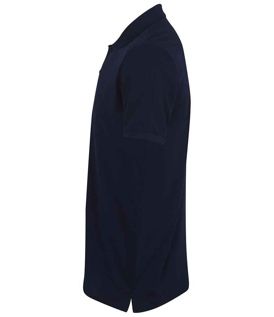 Henbury Modern Fit Cotton Piqué Polo Shirt | Navy - Image 3
