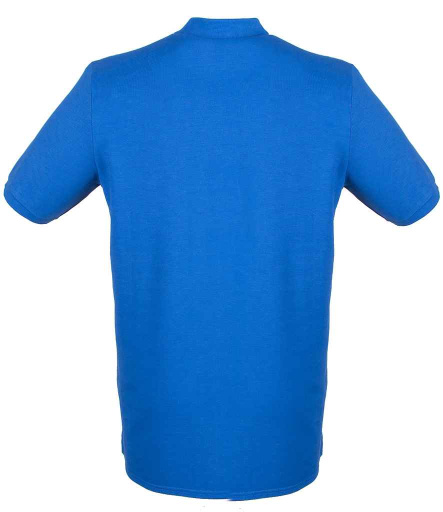 Henbury Modern Fit Cotton Piqué Polo Shirt | Royal Blue - Image 2