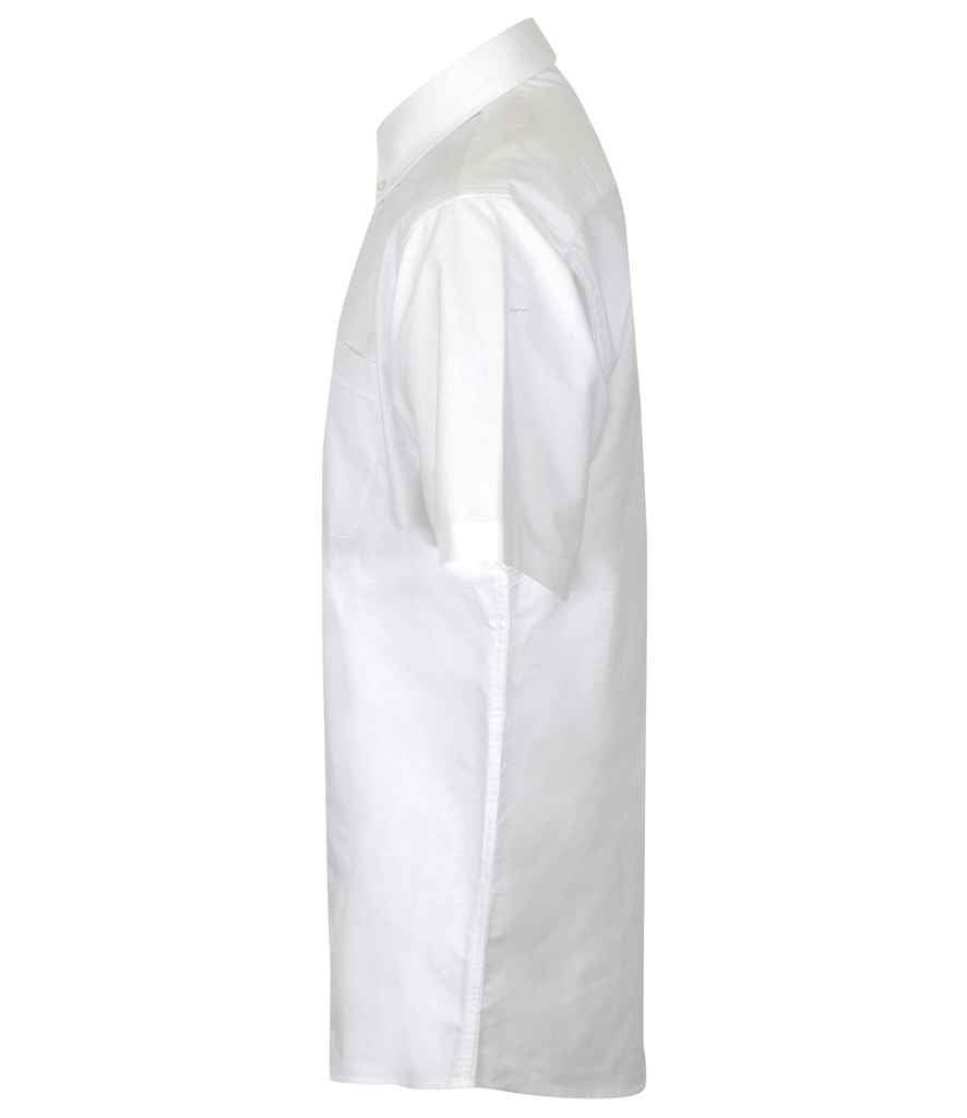 Henbury Short Sleeve Classic Oxford Shirt | White - Image 3