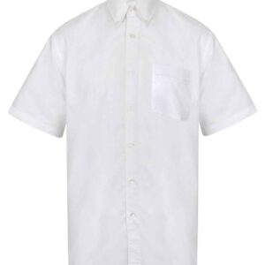Henbury Short Sleeve Classic Oxford Shirt | White