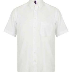 Henbury Short Sleeve Wicking Shirt | White
