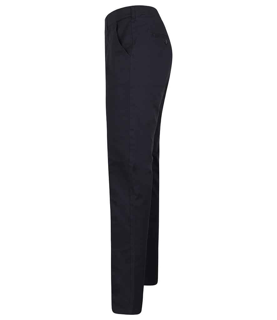 Henbury Stretch Flex Waistband Chino Trousers | Navy - Image 3