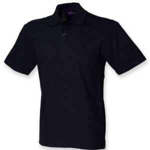 Henbury Unisex Stretch Cotton Piqué Polo Shirt | Navy