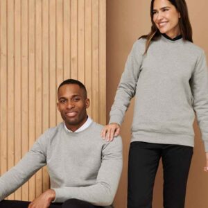 Henbury Unisex Sustainable Sweatshirt | Heather Grey
