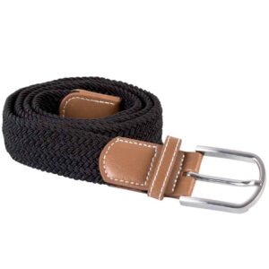K-UP Braided Elasticated Belt | Black