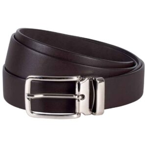 K-UP Classic Leather Belt | Dark Brown