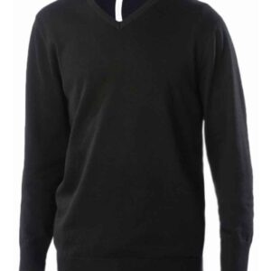 Kariban Cotton Acrylic V Neck Sweater | Black