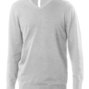 Kariban Cotton Acrylic V Neck Sweater | Grey Melange