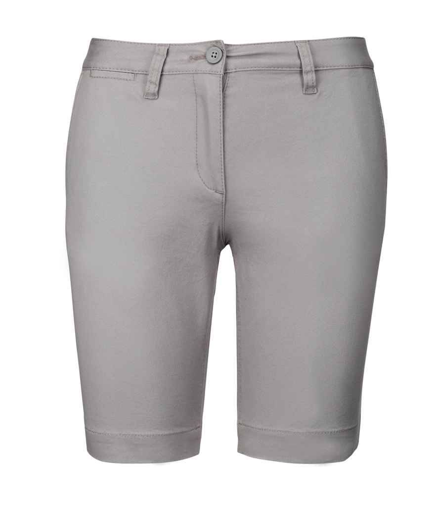 Kariban Ladies Chino Bermuda Shorts | Fine Grey
