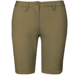 Kariban Ladies Chino Bermuda Shorts | Light Khaki