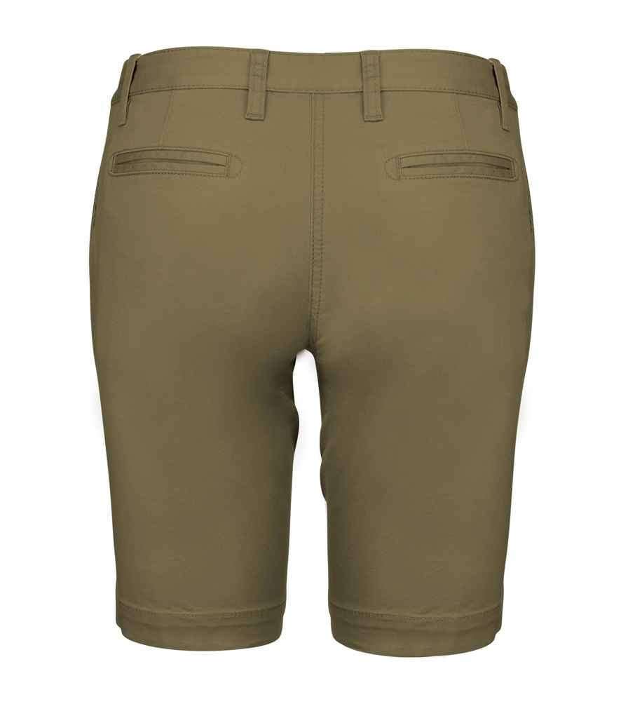Kariban Ladies Chino Bermuda Shorts | Light Khaki - Image 2