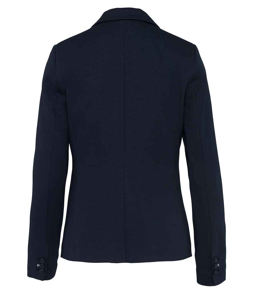 Kariban Ladies Knitted Blazer | Night Navy Heather - Image 2