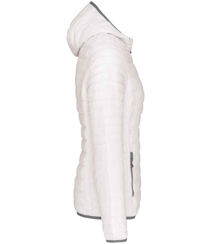 Kariban Ladies Lightweight Hooded Padded Jacket | White - Image 3