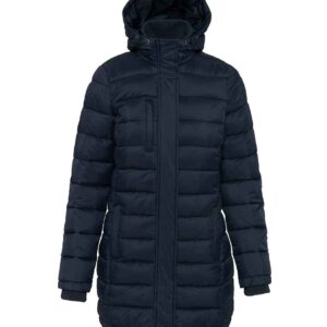 Kariban Ladies Lightweight Long Padded Parka Jacket | Navy