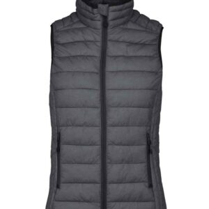Kariban Ladies Lightweight Padded Bodywarmer | Marl Dark Grey