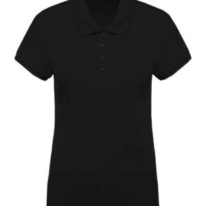 Kariban Ladies Organic Piqué Polo Shirt | Black