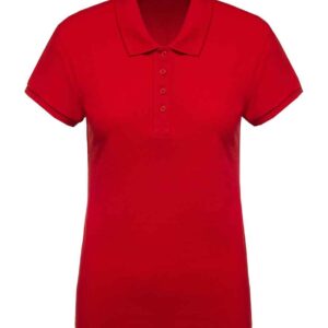 Kariban Ladies Organic Piqué Polo Shirt | Red